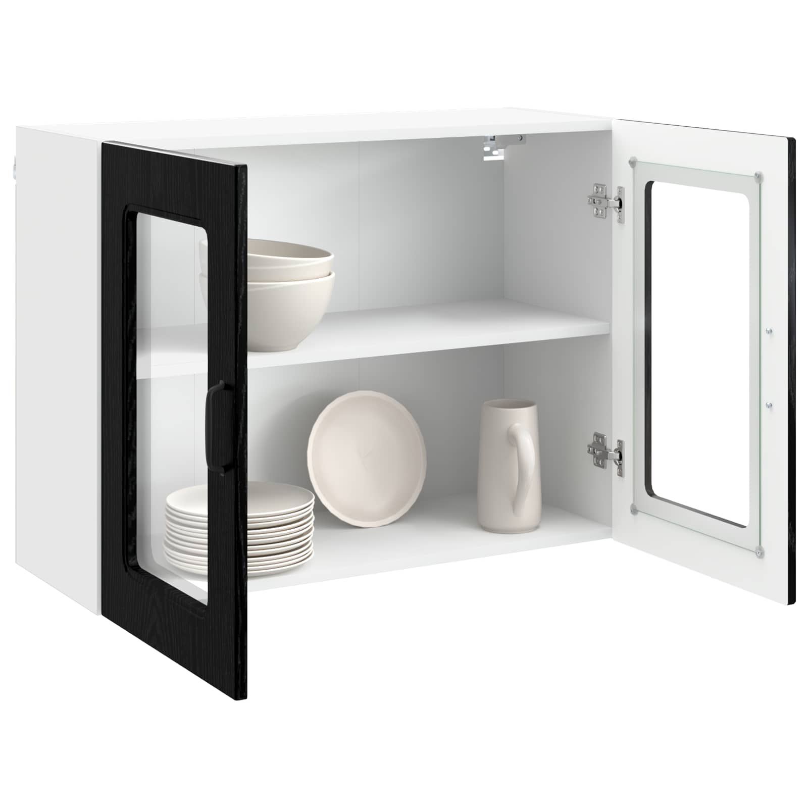 Kjøkkenskap Kalmar Svart Eik 80 x 31 x 60 cm Konstruert tre vidaXL