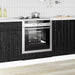 Ovnskap LUCCA Svart eik 60 x 46 x 81,5 cm Konstruert tre