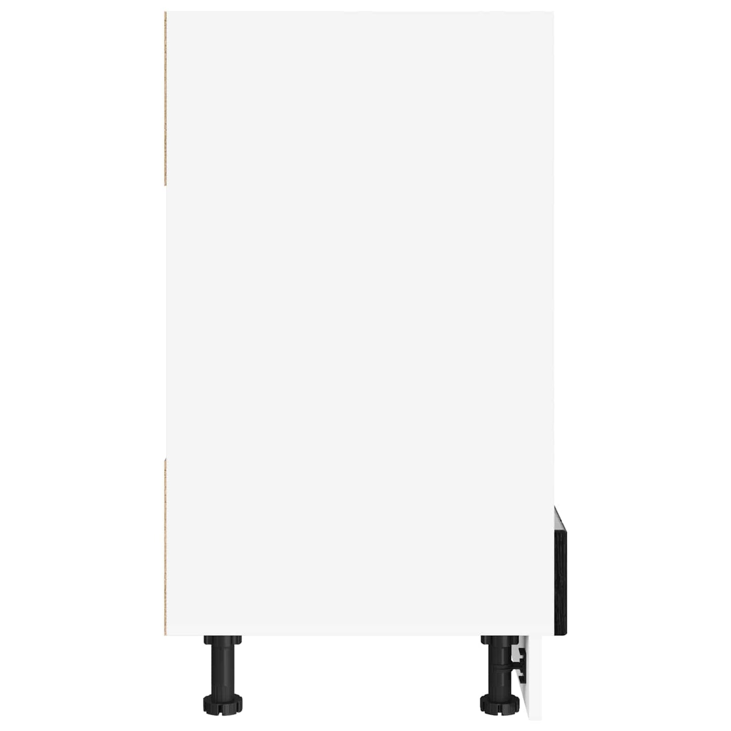 Ovnskap LUCCA Svart eik 60 x 46 x 81,5 cm Konstruert tre