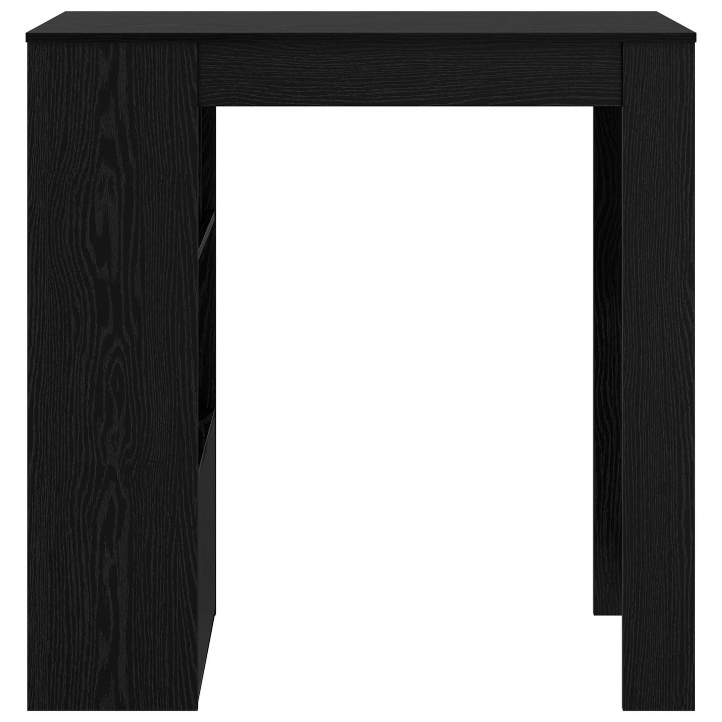 Barbord med hylle Svart Eik 102 x 50 x 103,5 cm Konstruert tre