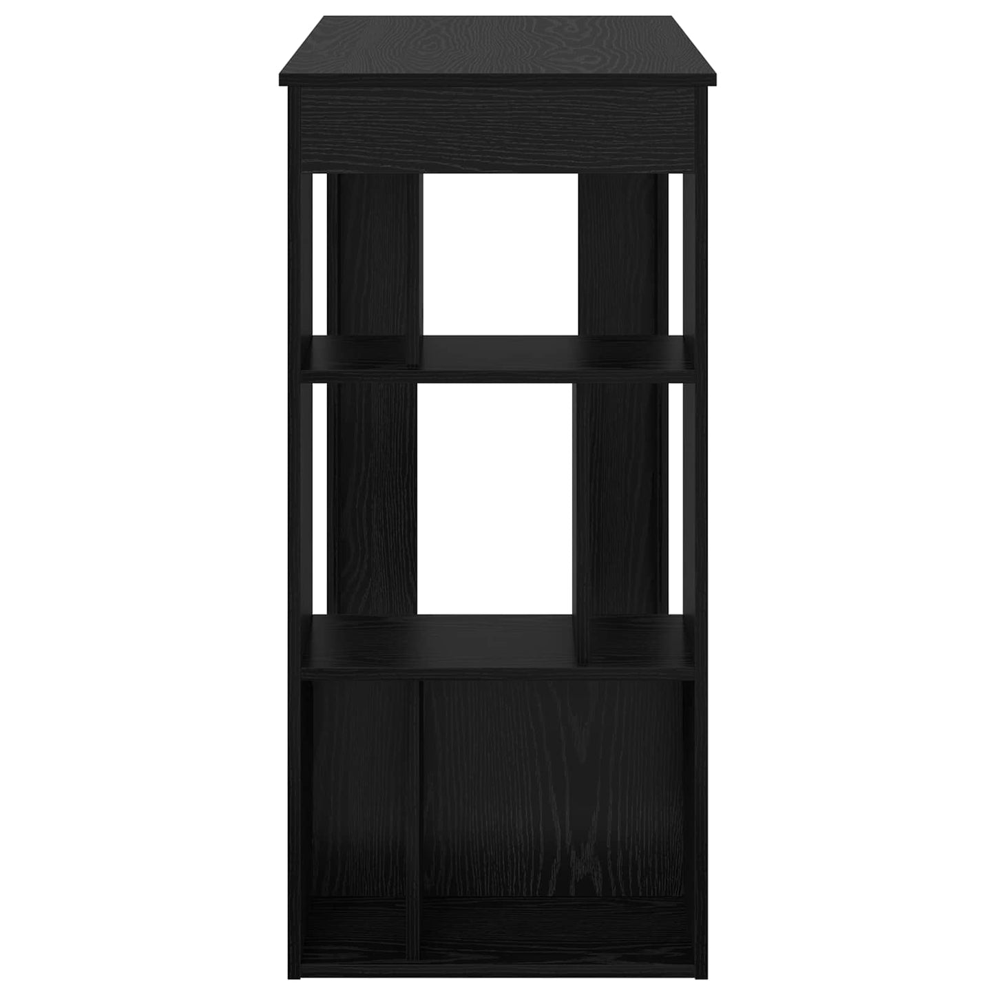 Barbord med hylle Svart Eik 102 x 50 x 103,5 cm Konstruert tre