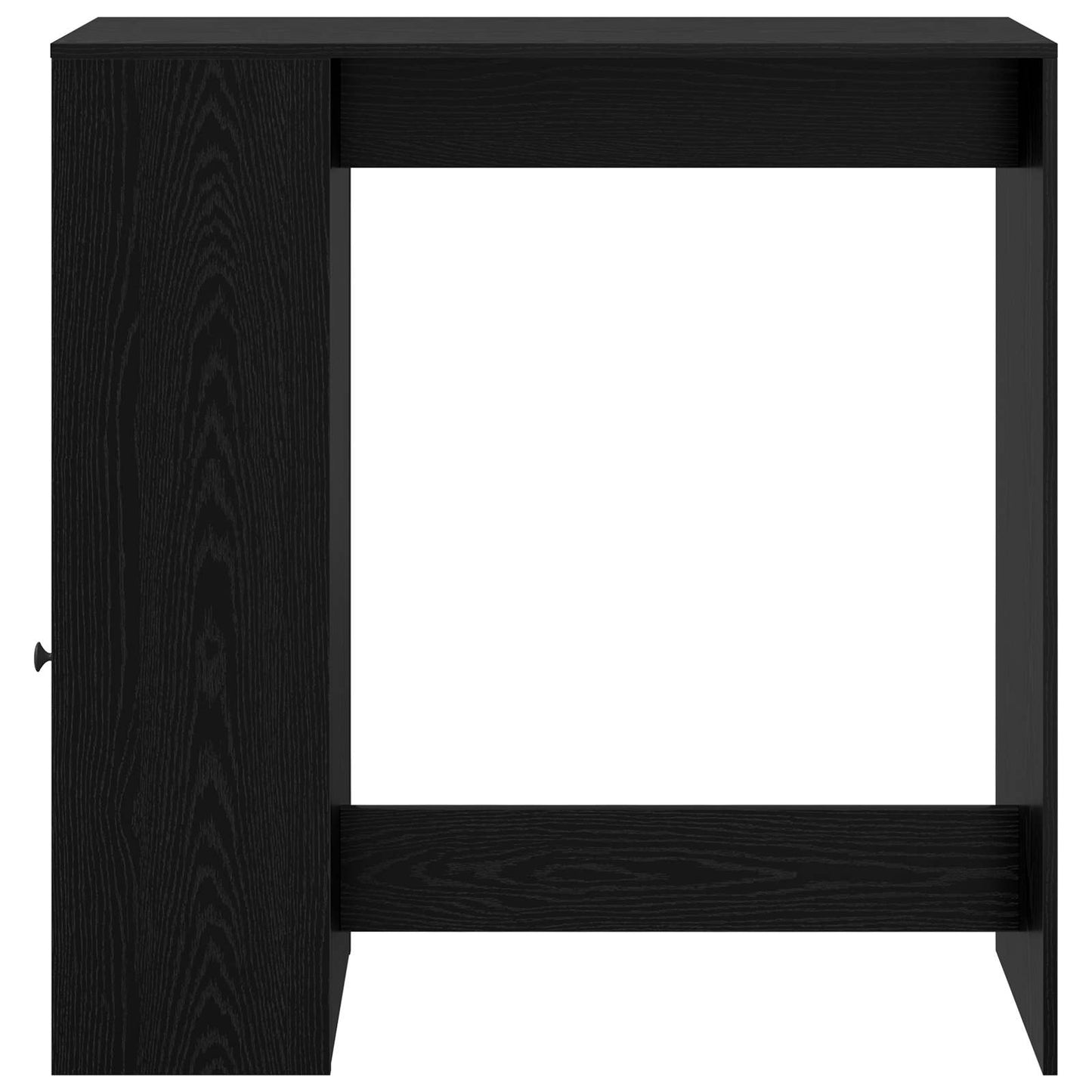 Barbord med hylle Svart Eik 101 x 40 x 103,5 cm Konstruert tre
