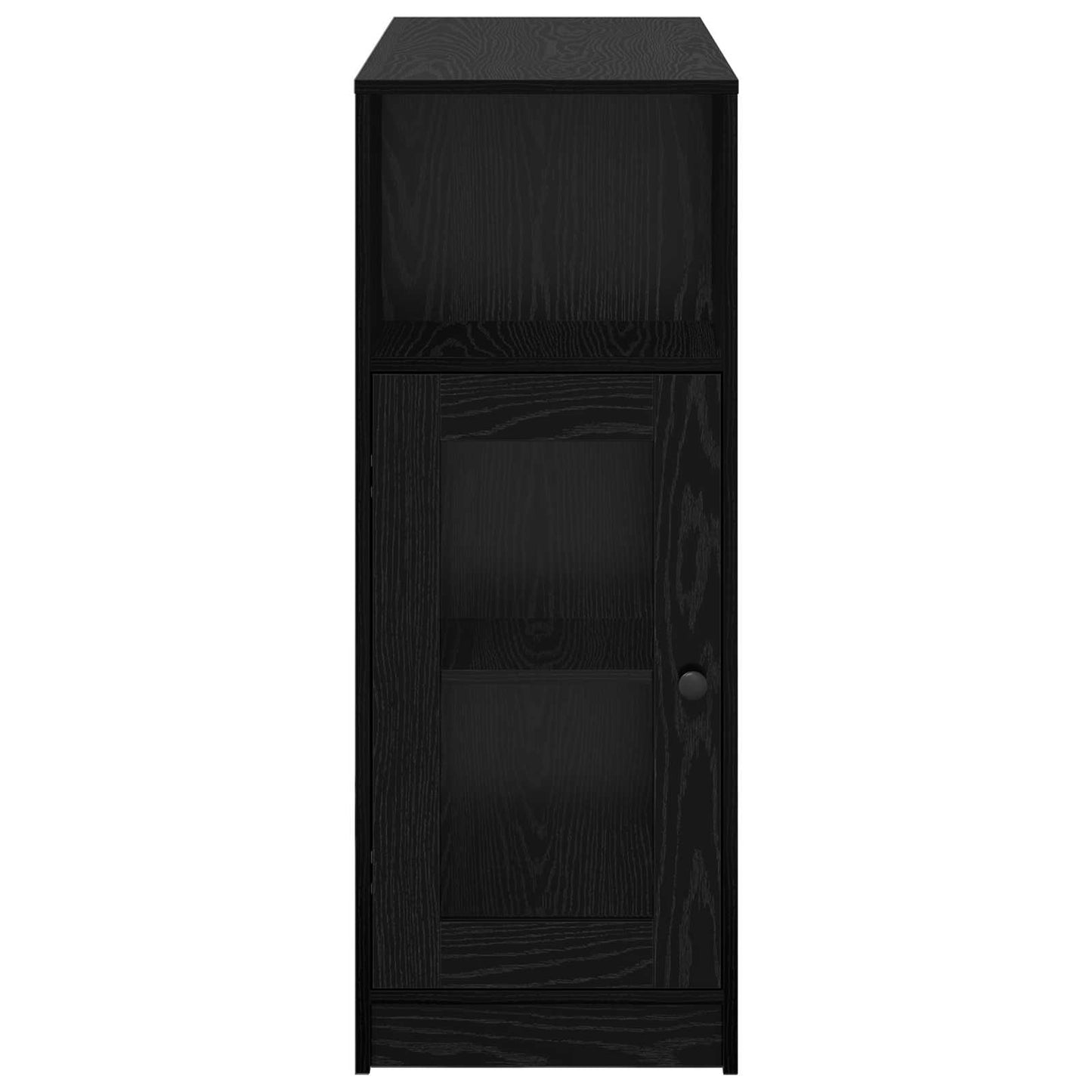 Barbord med hylle Svart Eik 101 x 40 x 103,5 cm Konstruert tre