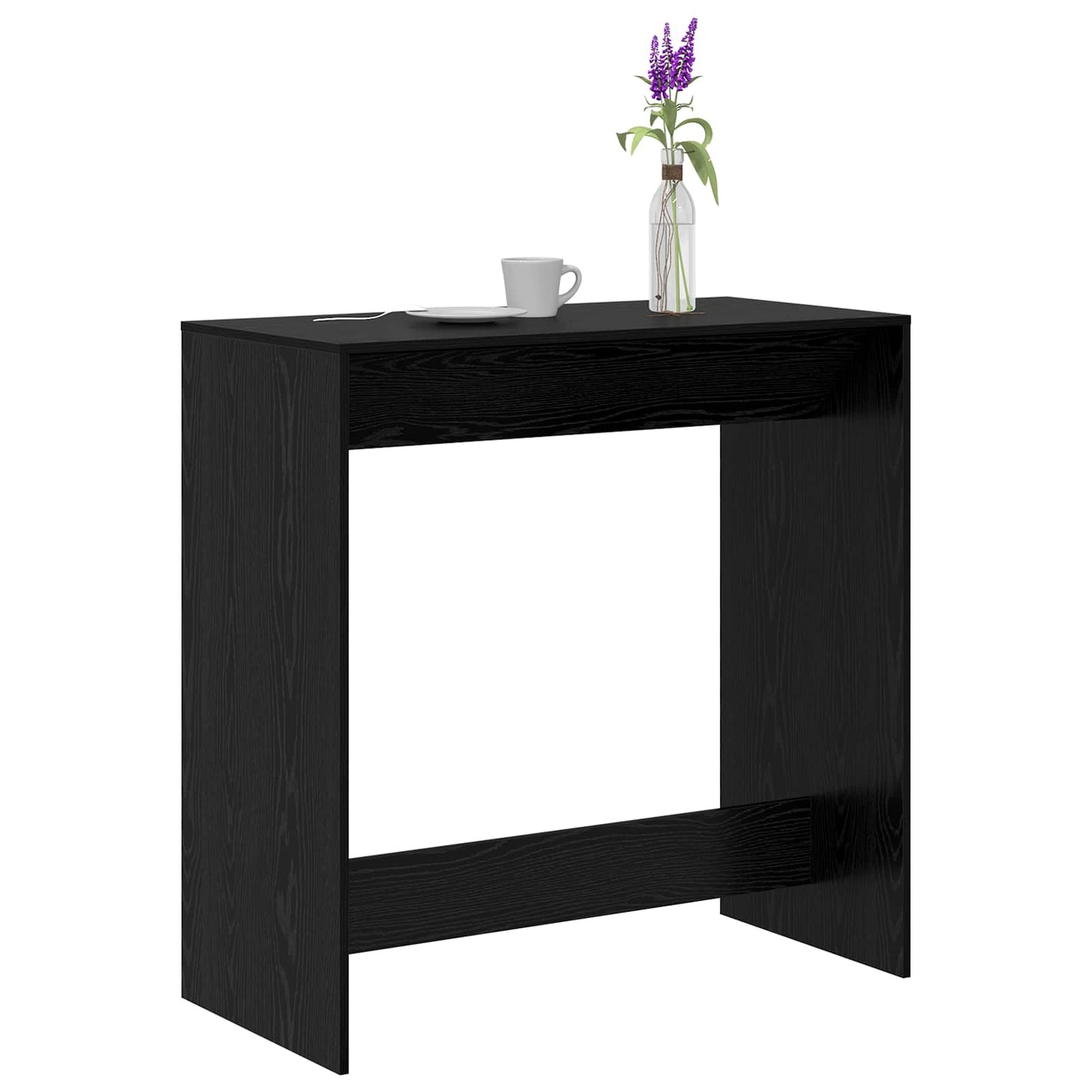 Barbord Svart Eik 102 x 50 x 103,5 cm Konstruert tre