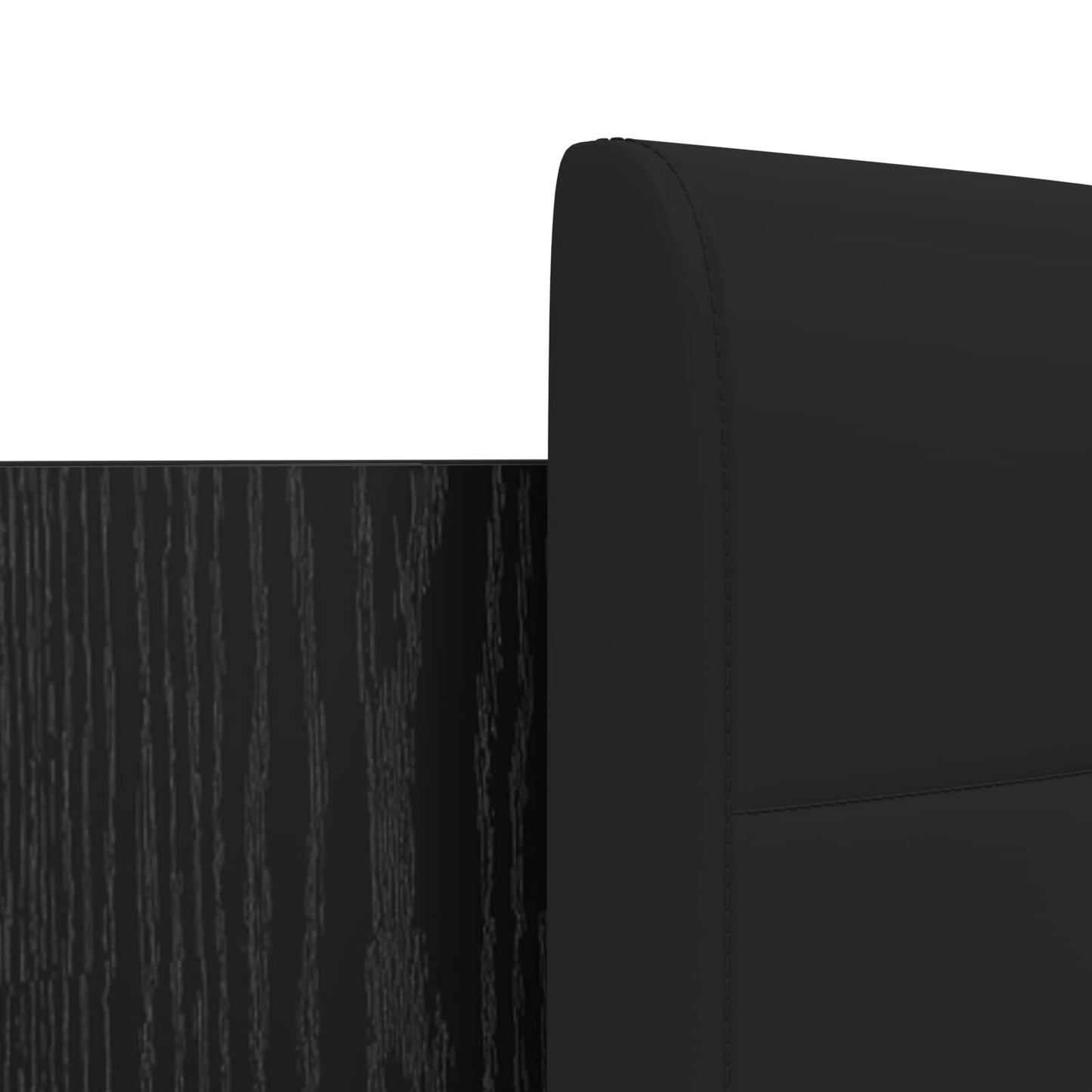 Sengestamme med hodegatt Svart Eik 160 x 200 cm Konstruert tre