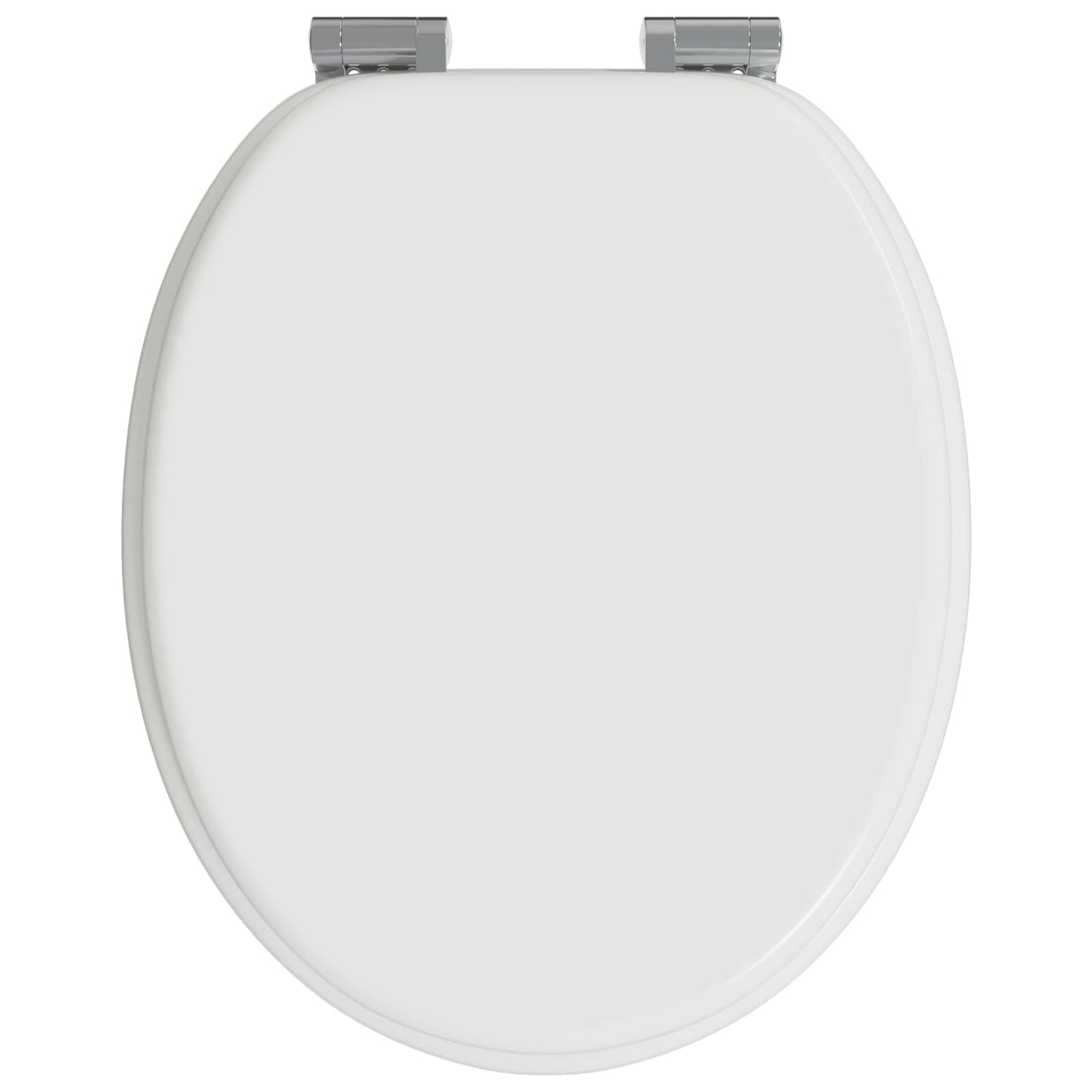 Myk-lukking toalettsete 2 pcs Hvit 44 x 38 cm MDF-plater