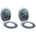 Myk-lukking toalettsete 2 pcs Grå 44 x 38 cm MDF-plater