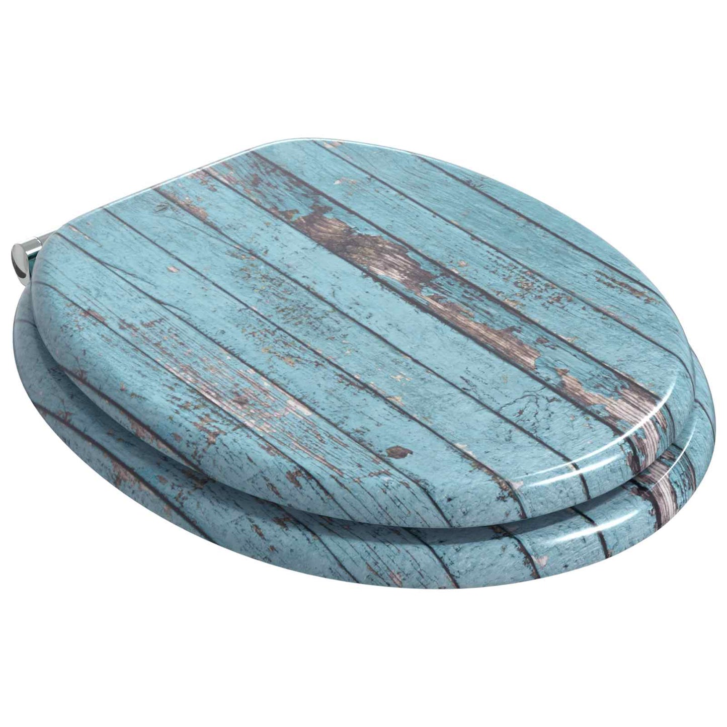 Myk-lukking toalettsete 2 pcs Blå 44 x 38 cm MDF-plater