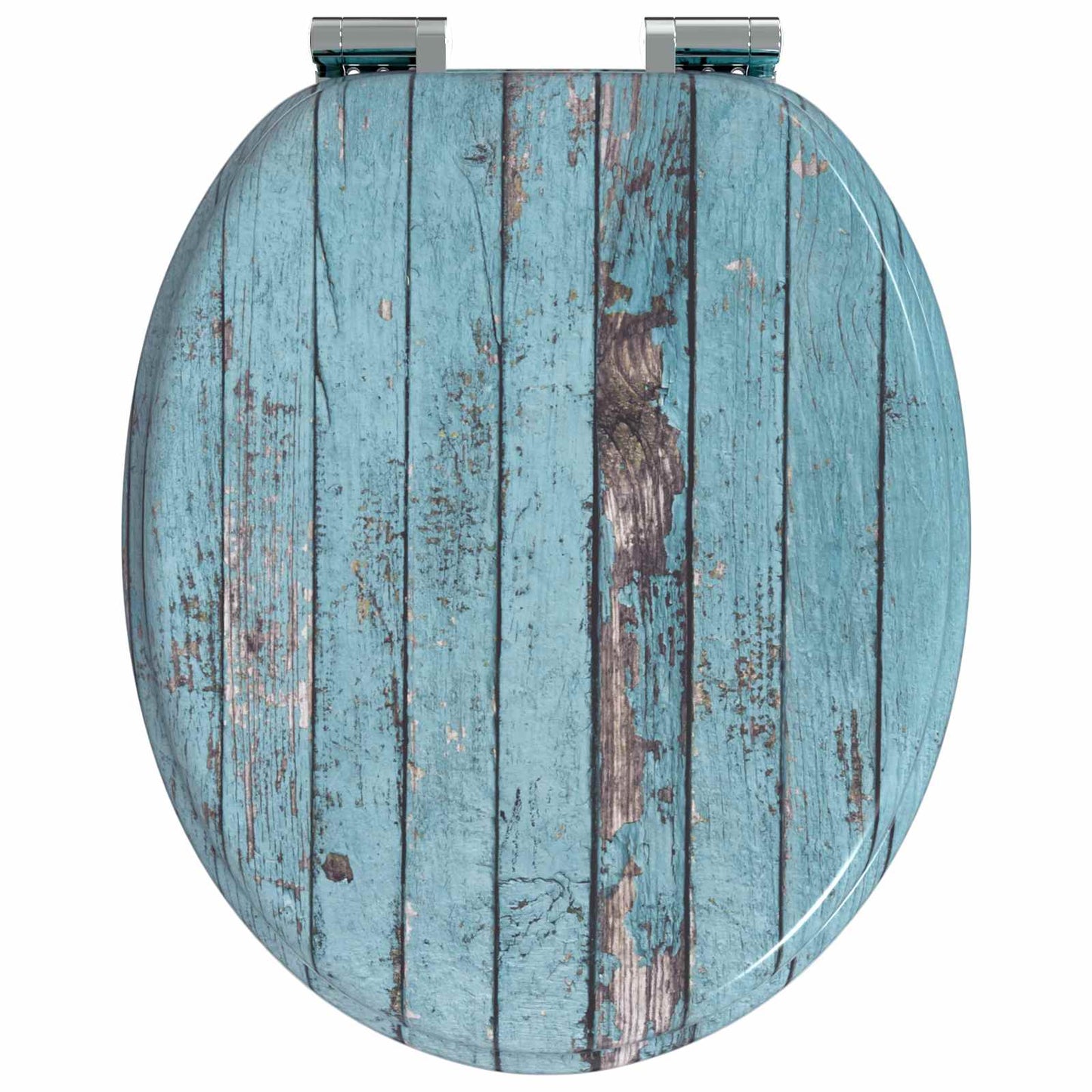 Myk-lukking toalettsete 2 pcs Blå 44 x 38 cm MDF-plater
