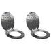 Myk-lukking toalettsete 2 pcs Grå 44 x 38 cm MDF-plater