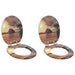 Myk-lukking toalettsete 2 pcs Oransje 44 x 38 cm MDF-plater