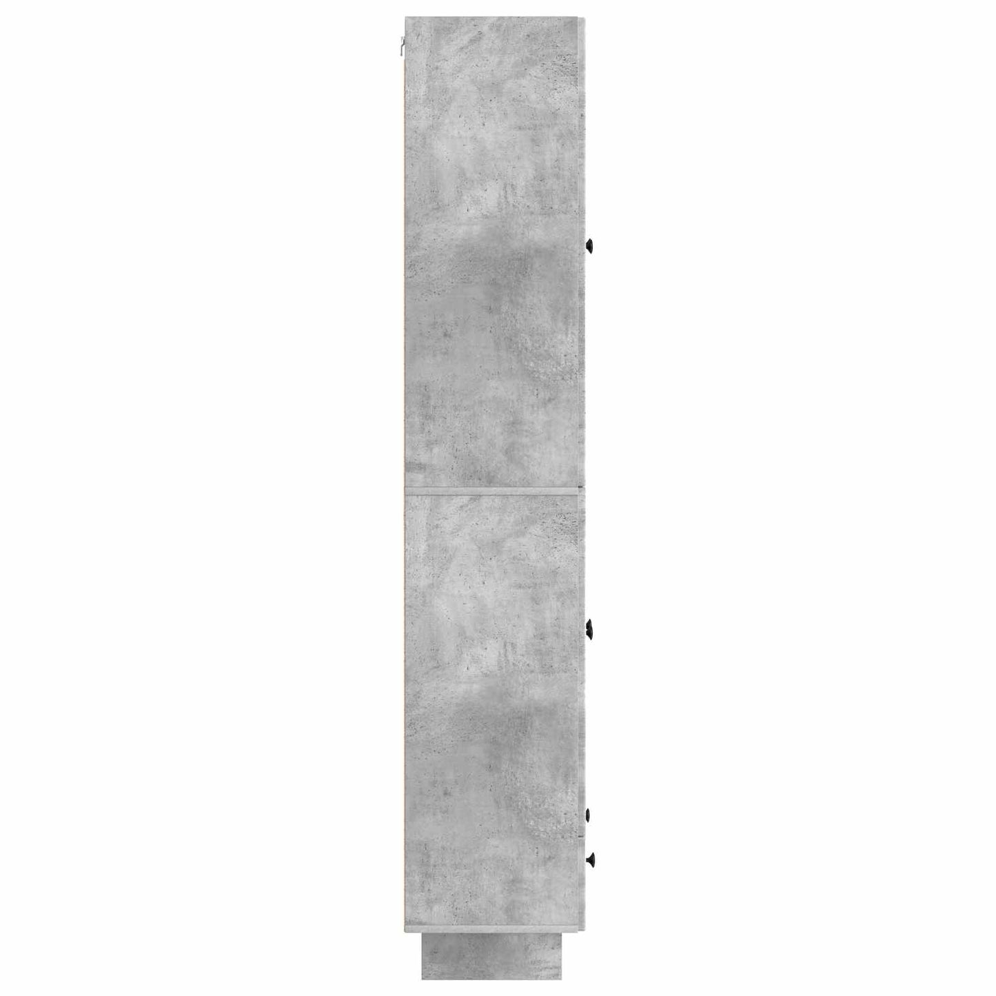 Skapsett 2 pcs Betonggrå 66 x 34,5 x 95 cm Konstruert tre