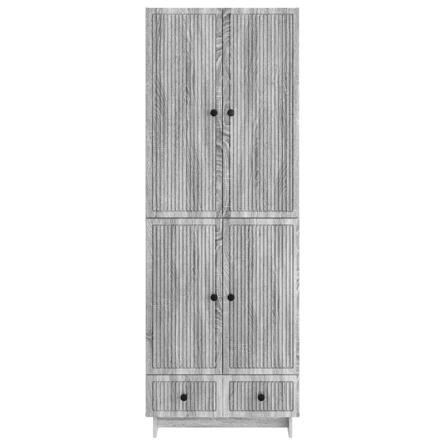 Skapsett 2 pcs Grå Sonoma 66 x 34,5 x 95 cm Konstruert tre