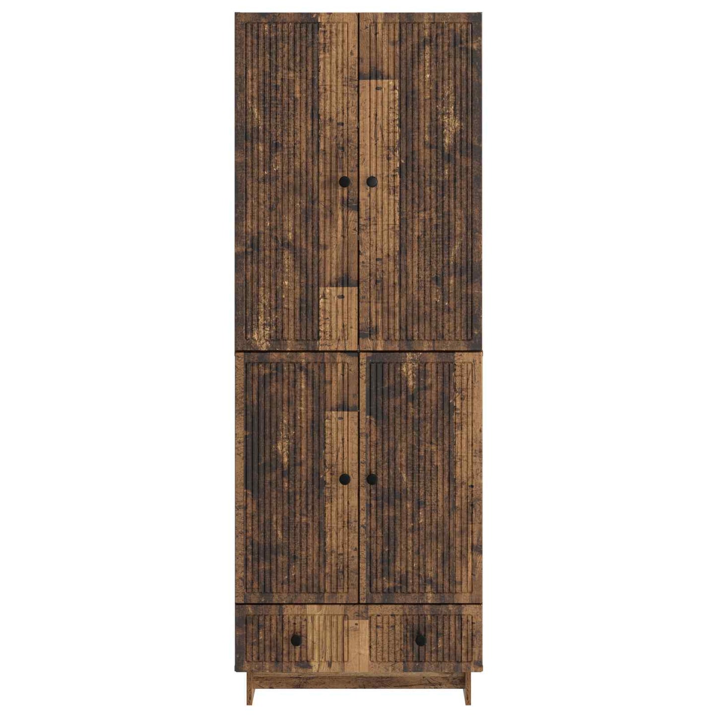 Skapsett 2 pcs Gammelt tre 66 x 34,5 x 95 cm Konstruert tre