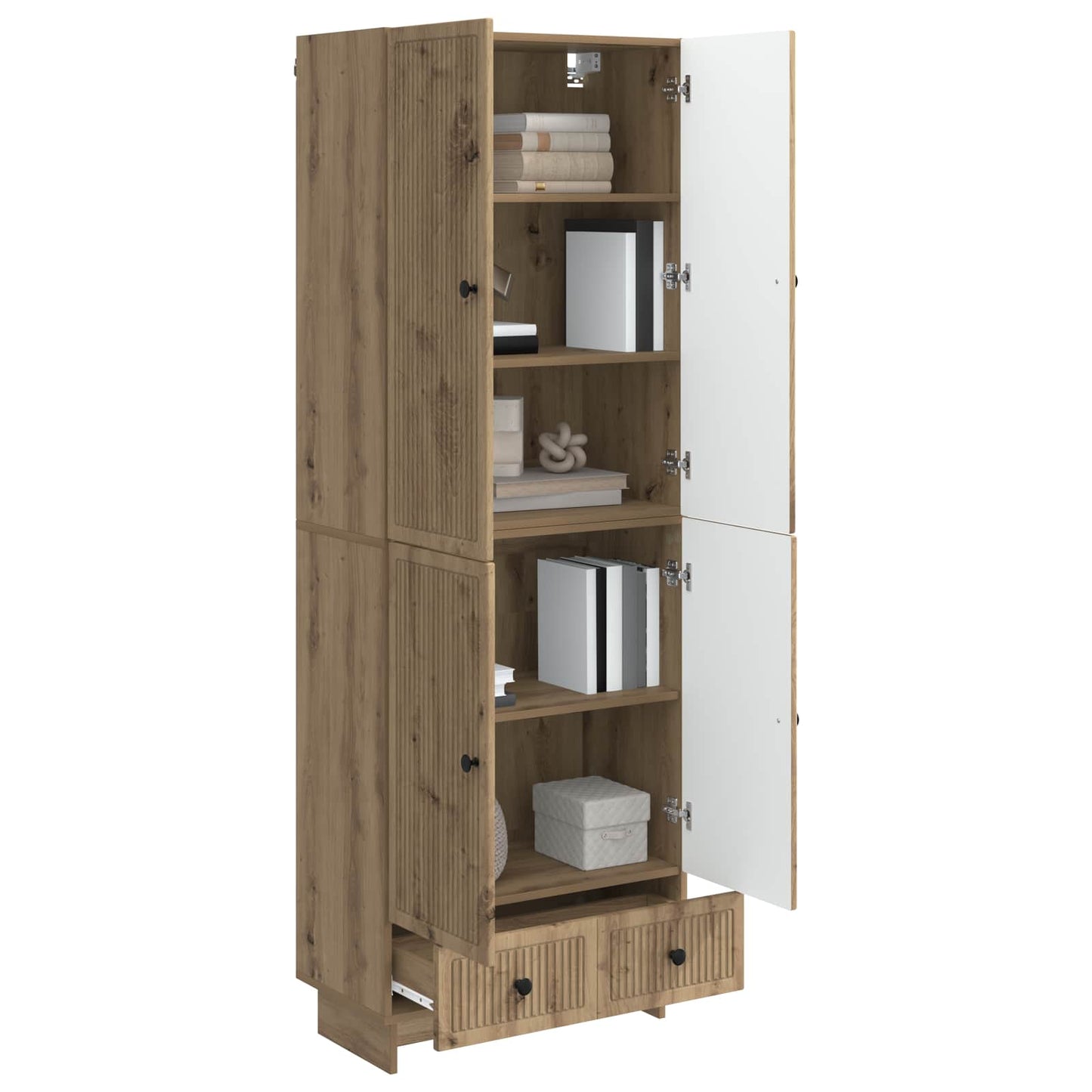 Skapsett 2 pcs Artisan eik 66 x 34,5 x 95 cm Konstruert tre