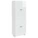 Skapsett 2 pcs Høgglans hvit 66 x 34,5 x 90 cm Konstruert tre