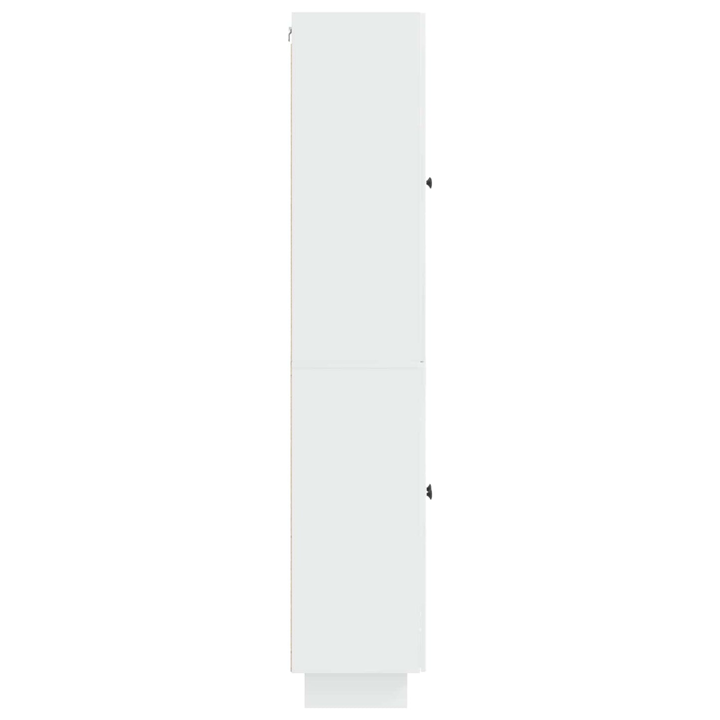 Skapsett 2 pcs Høgglans hvit 66 x 34,5 x 90 cm Konstruert tre