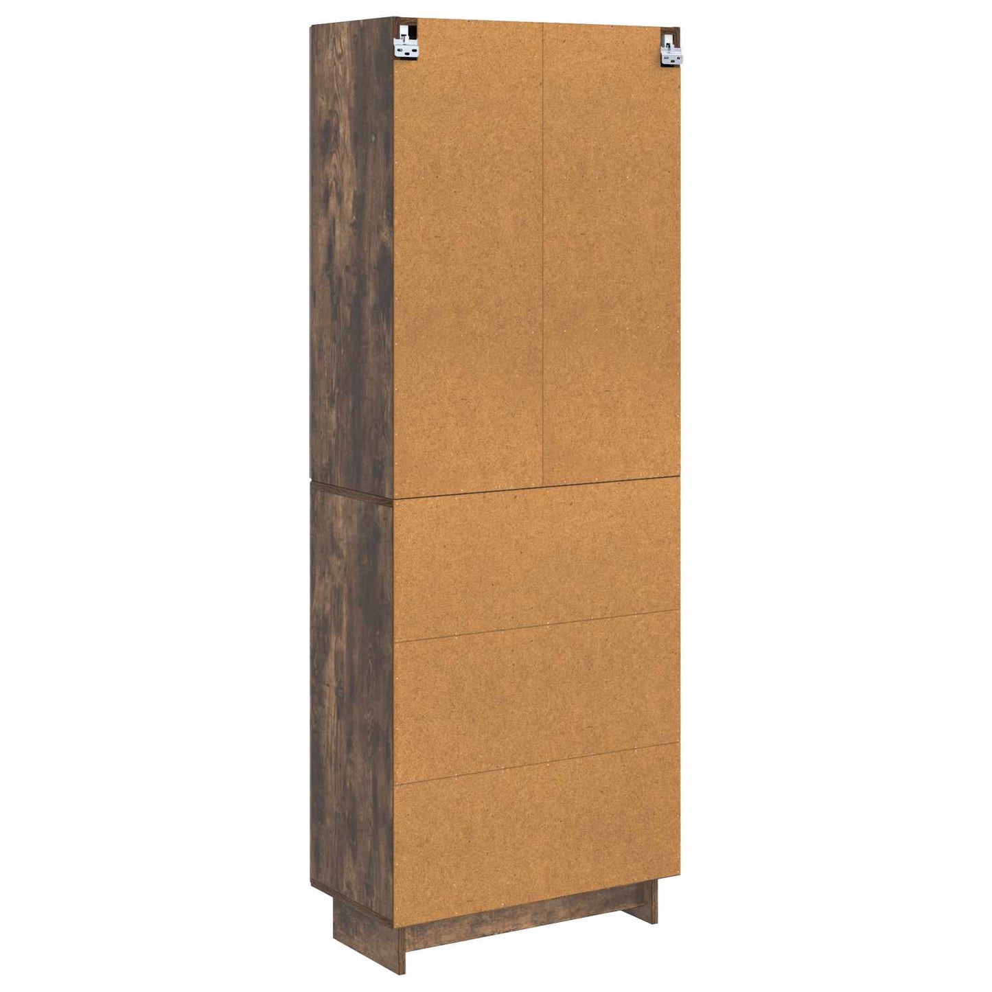 Skapsett 2 pcs Røkt Eik 66 x 34,5 x 90 cm Konstruert tre