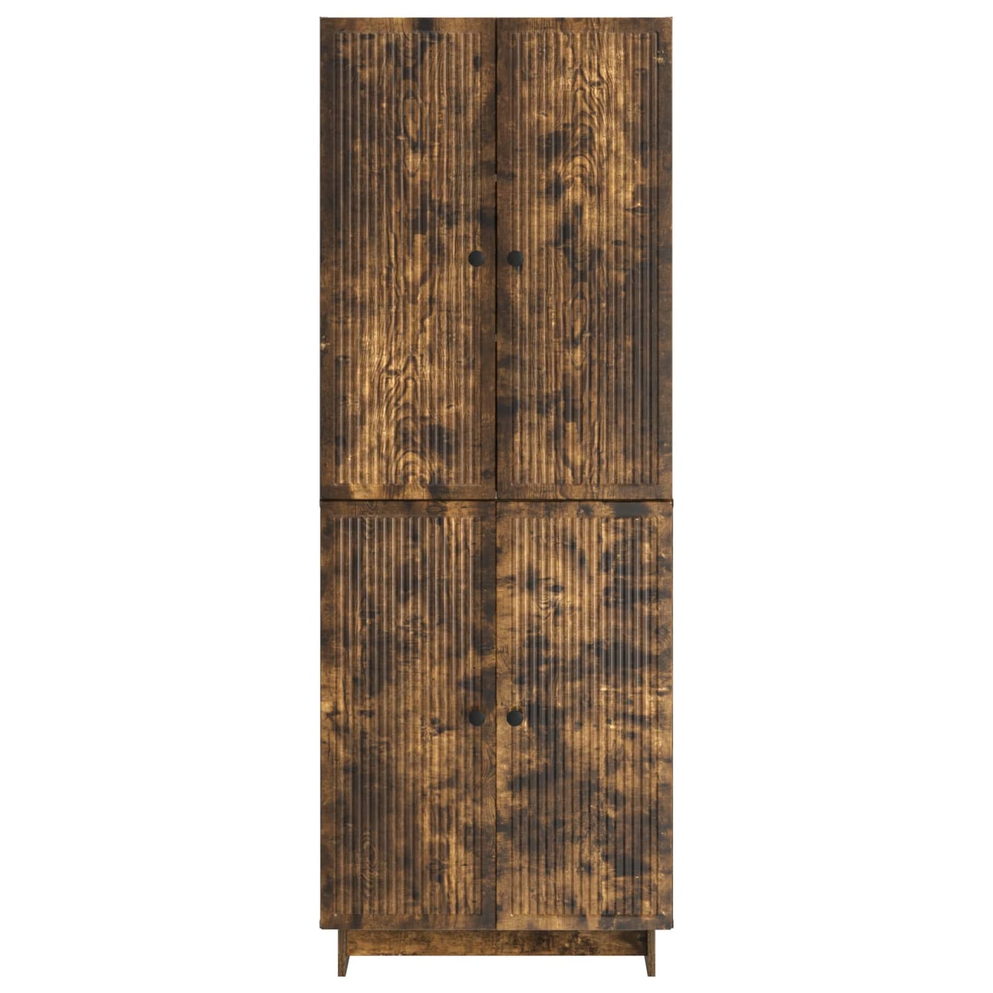 Skapsett 2 pcs Røkt Eik 66 x 34,5 x 90 cm Konstruert tre