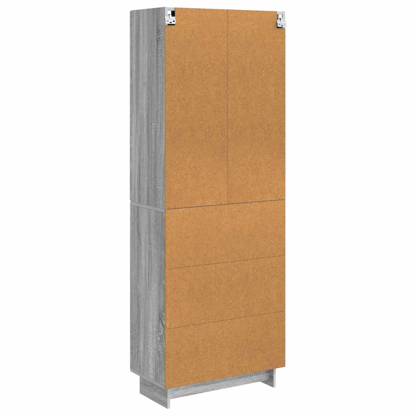 Skapsett 2 pcs Grå Sonoma 66 x 34,5 x 90 cm Konstruert tre