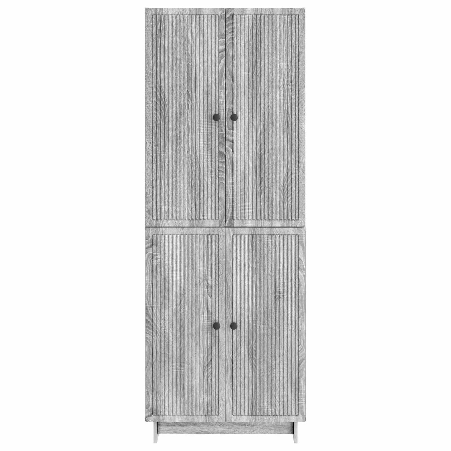 Skapsett 2 pcs Grå Sonoma 66 x 34,5 x 90 cm Konstruert tre