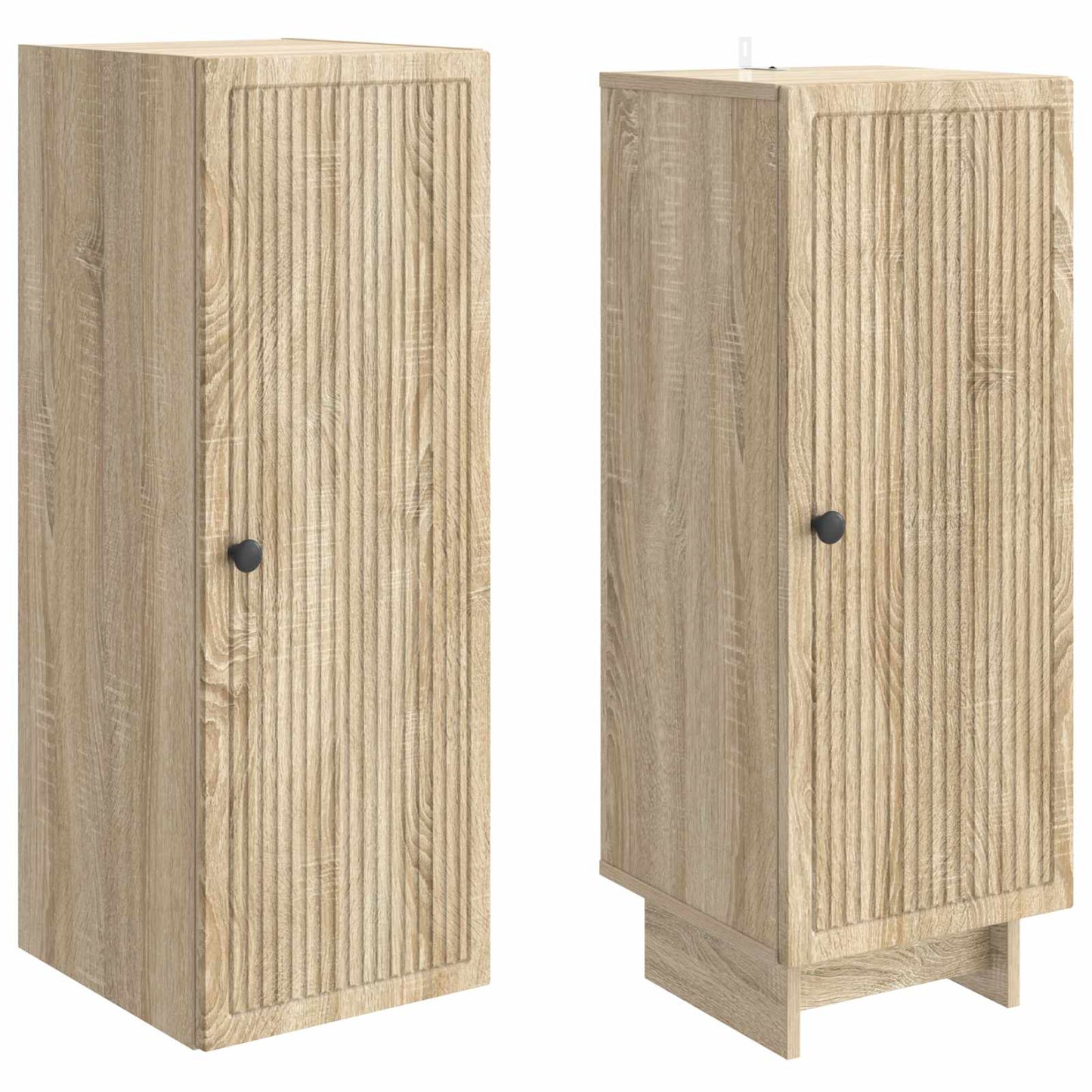 Skapsett 2 pcs Sonoma eik 34,5 x 33 x 90 cm Konstruert tre