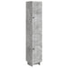 Skapsett 2 pcs Betonggrå 34,5 x 33 x 90 cm Konstruert tre