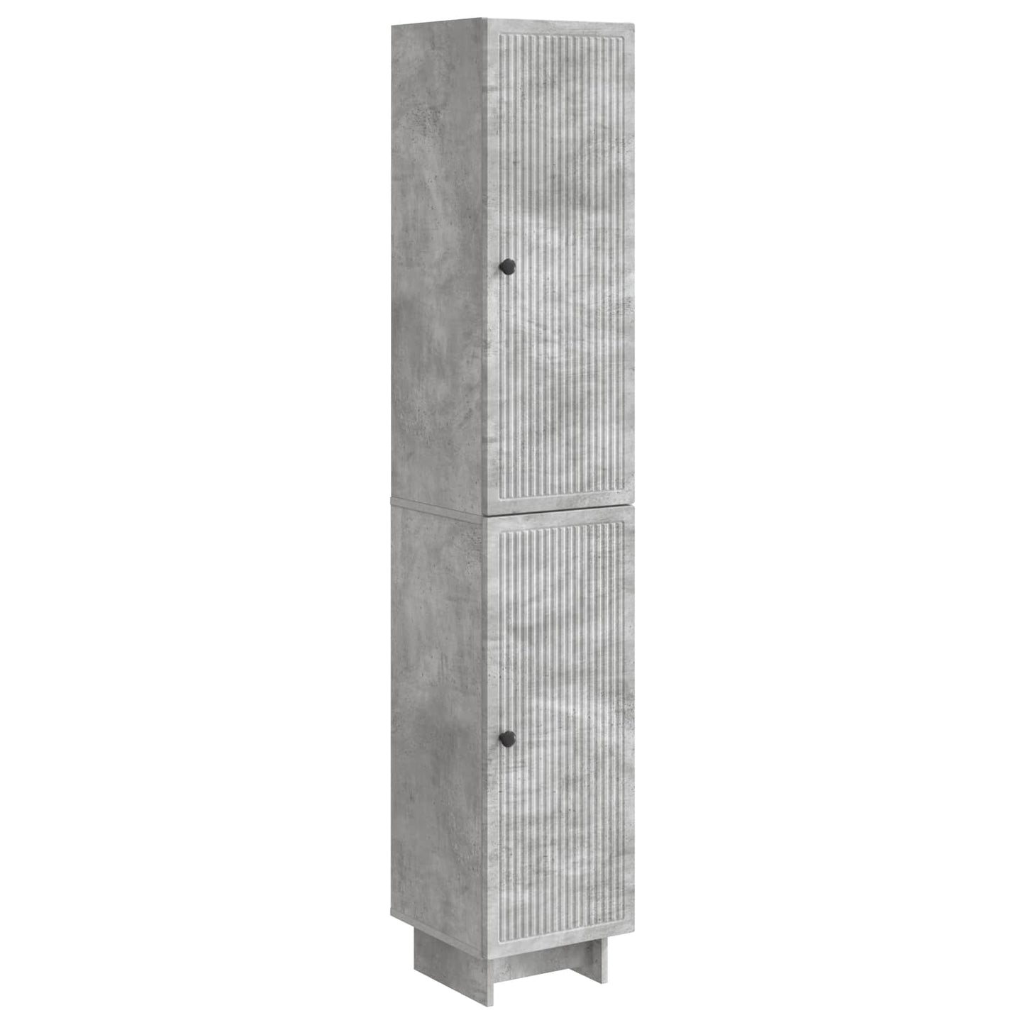 Skapsett 2 pcs Betonggrå 34,5 x 33 x 90 cm Konstruert tre