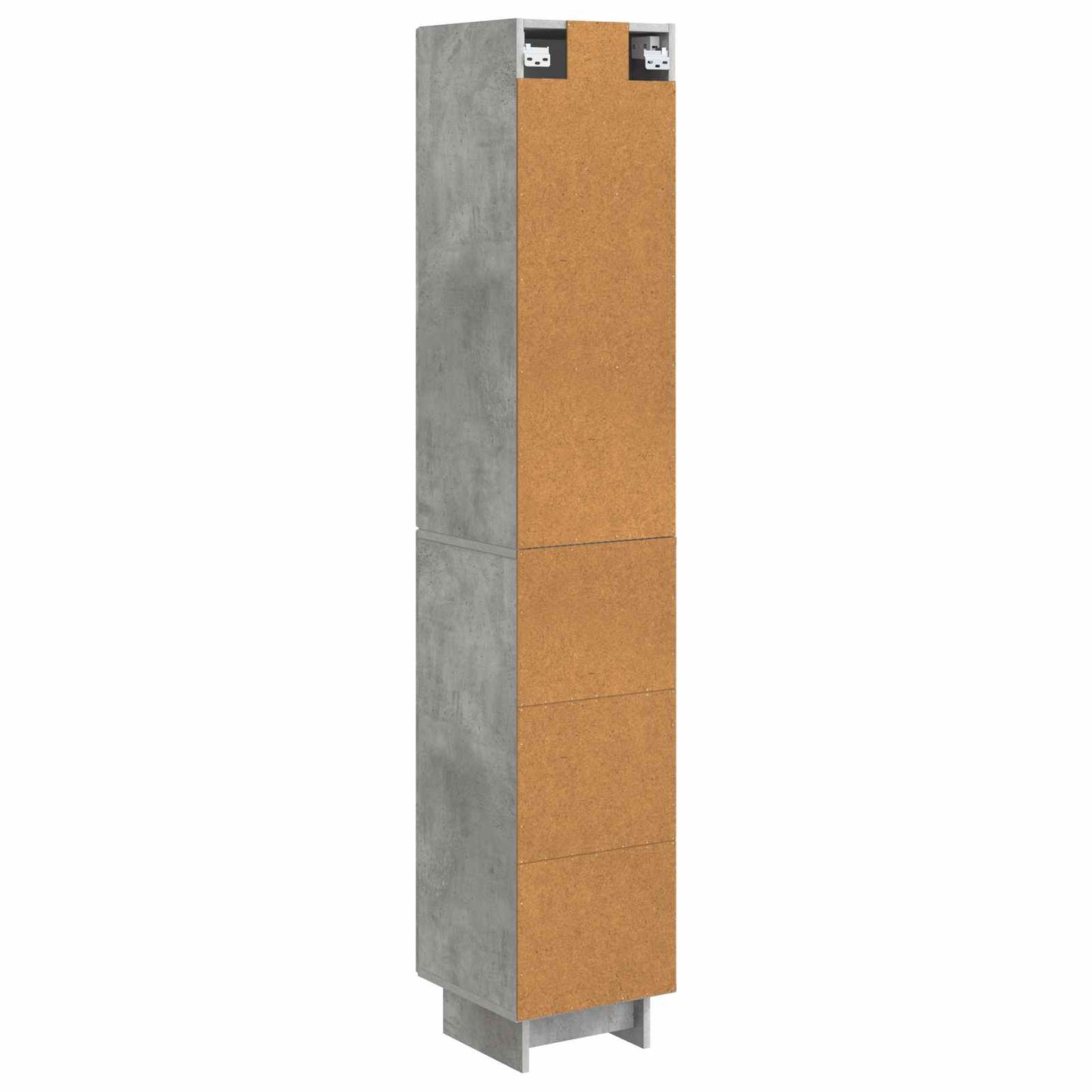 Skapsett 2 pcs Betonggrå 34,5 x 33 x 90 cm Konstruert tre