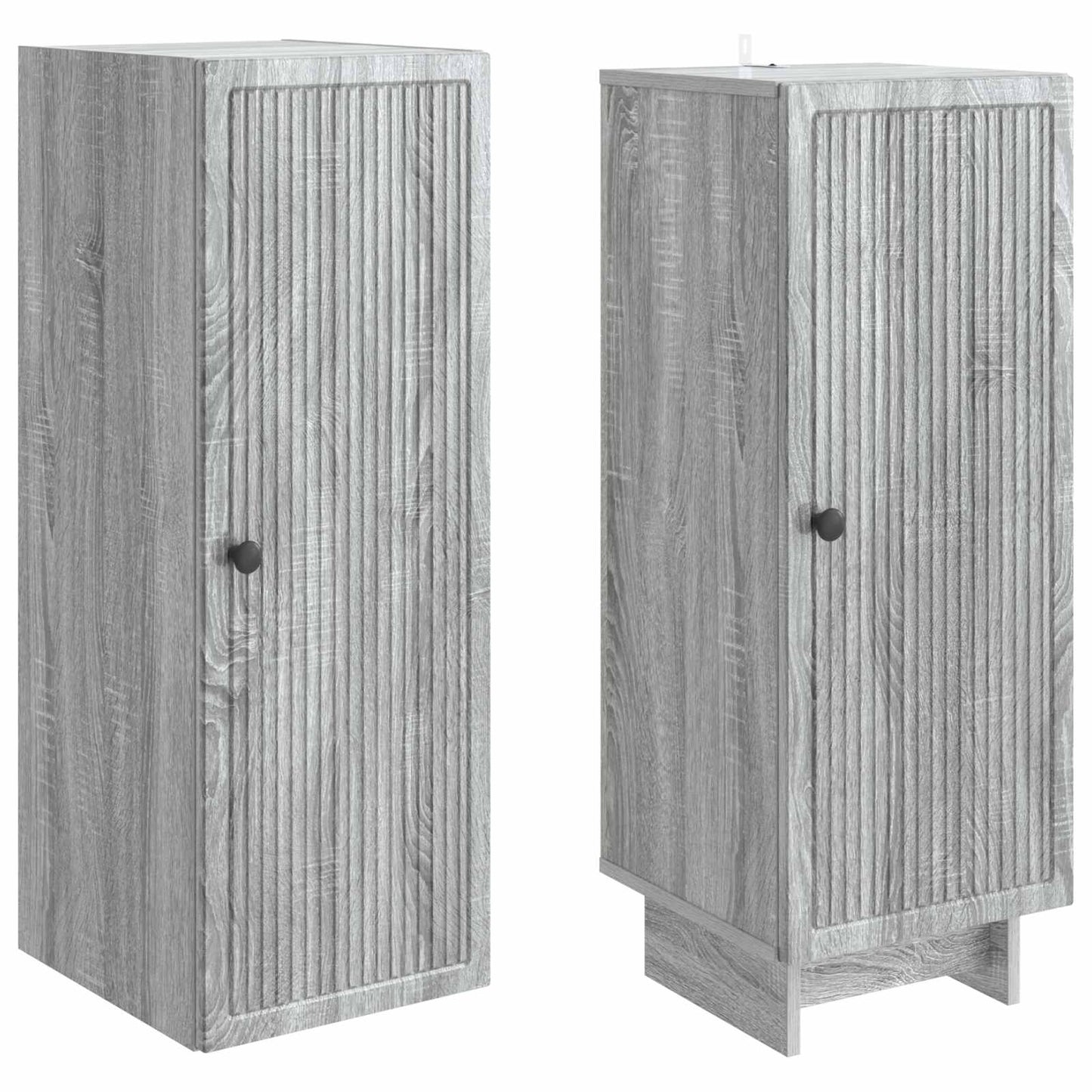 Skapsett 2 pcs Grå Sonoma 34,5 x 33 x 90 cm Konstruert tre