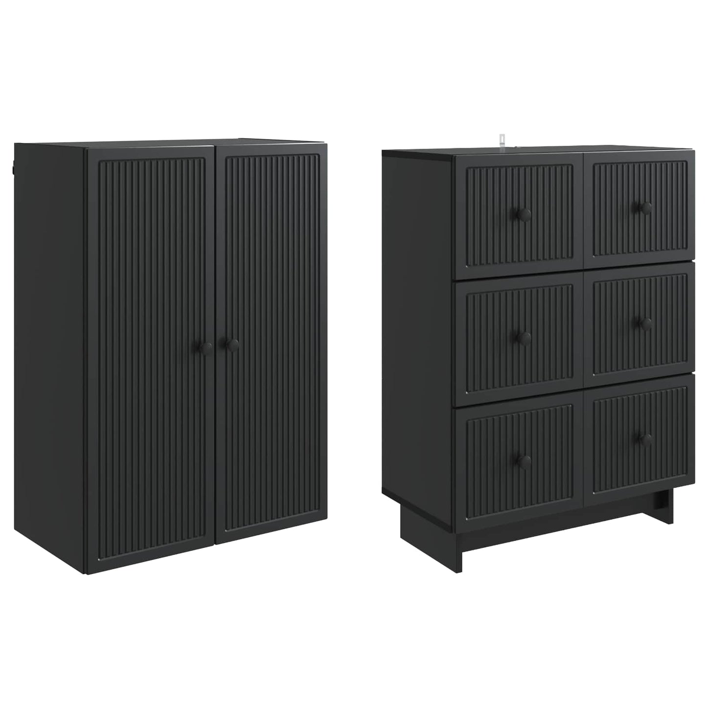 Skapsett 2 pcs 66 x 34,5 x 90 cm Konstruert tre