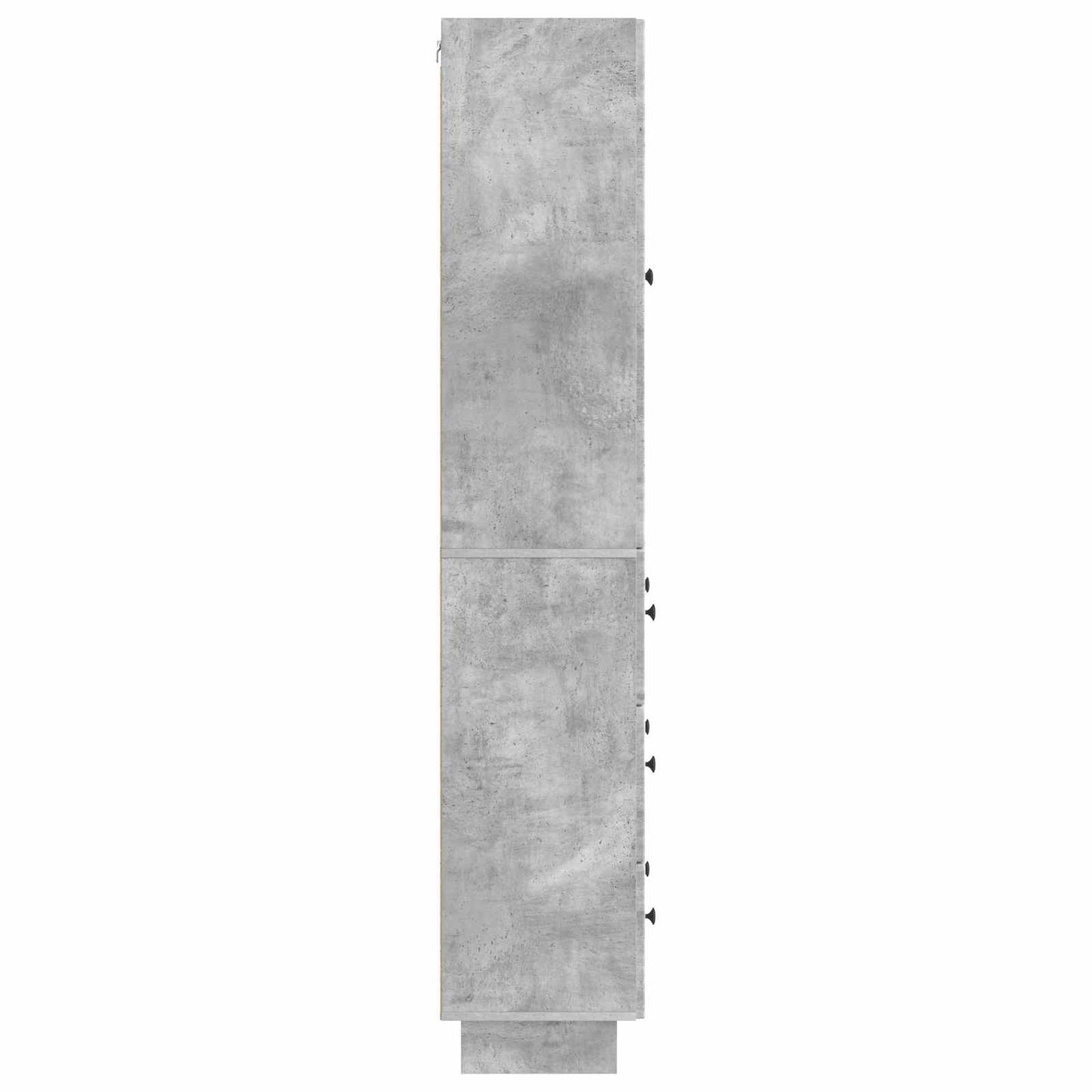 Skapsett 2 pcs Betonggrå 66 x 34,5 x 90 cm Konstruert tre