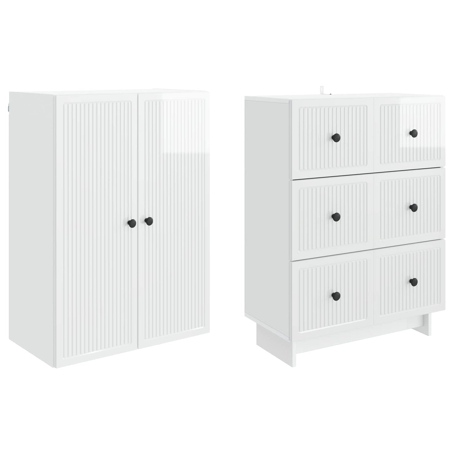Skapsett 2 pcs 66 x 34,5 x 90 cm Konstruert tre