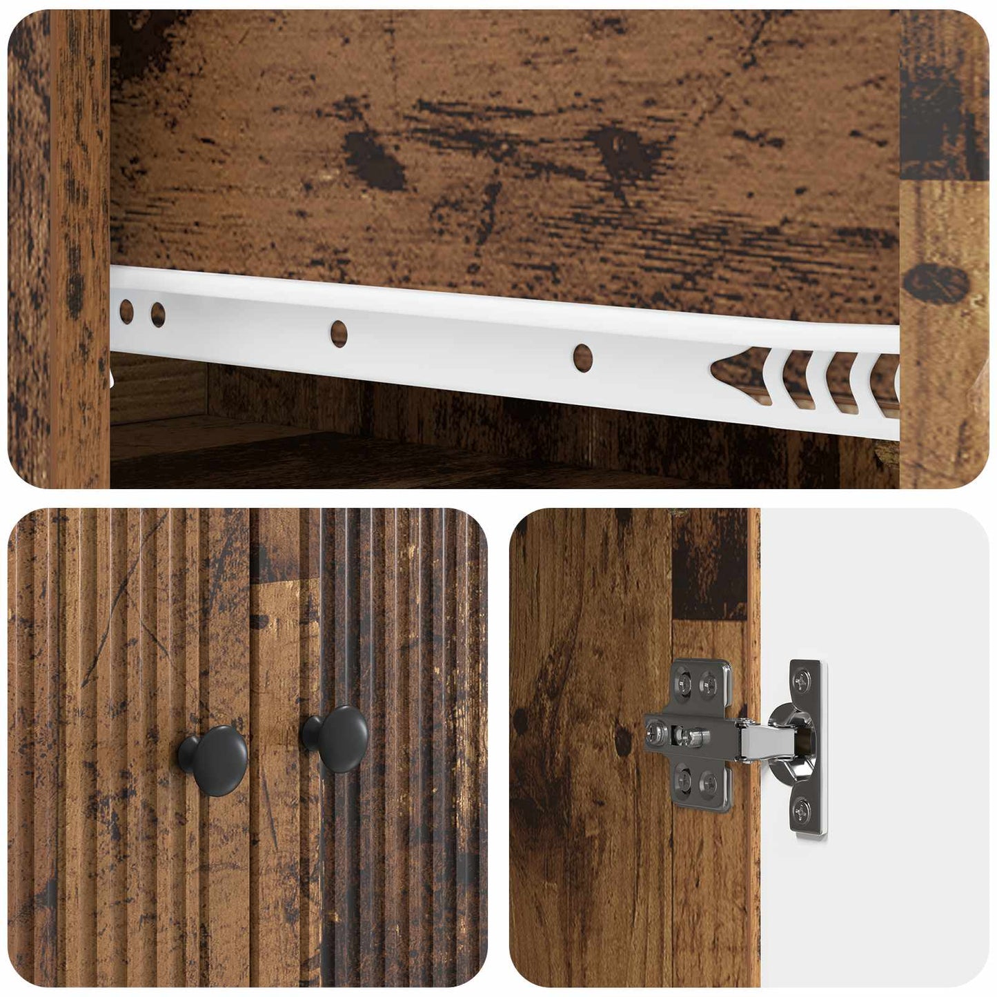 Skapsett 2 pcs 66 x 34,5 x 90 cm Konstruert tre