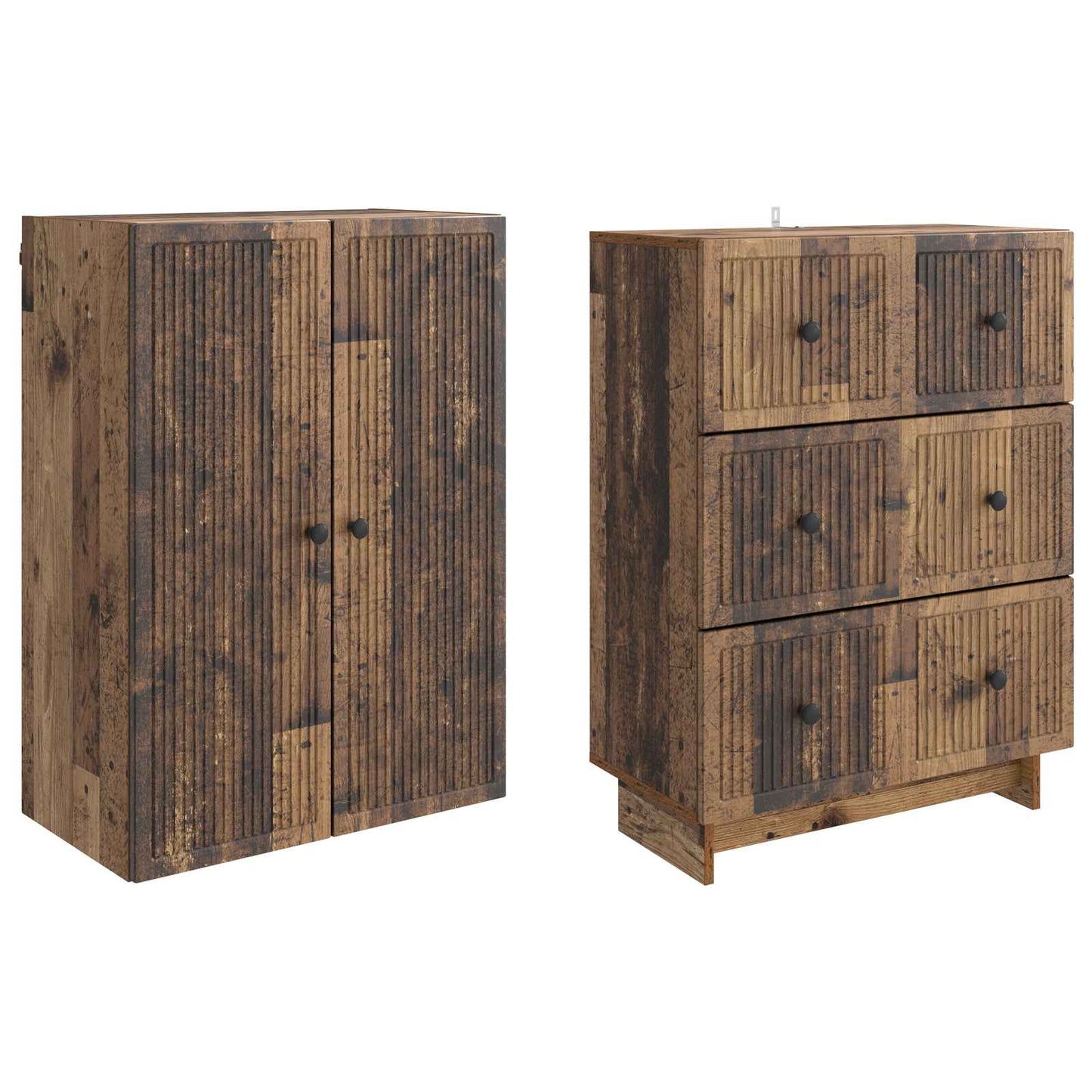 Skapsett 2 pcs 66 x 34,5 x 90 cm Konstruert tre