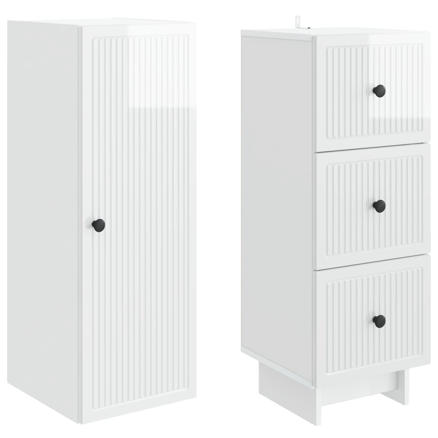 Skapsett 2 pcs 33 x 34,5 x 90 cm Konstruert tre