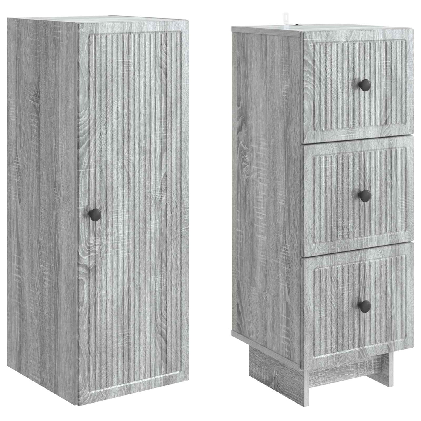Skapsett 2 pcs 33 x 34,5 x 90 cm Konstruert tre