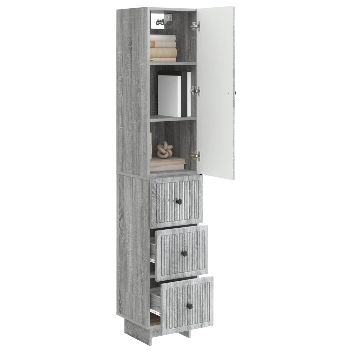 Skapsett 2 pcs 33 x 34,5 x 90 cm Konstruert tre