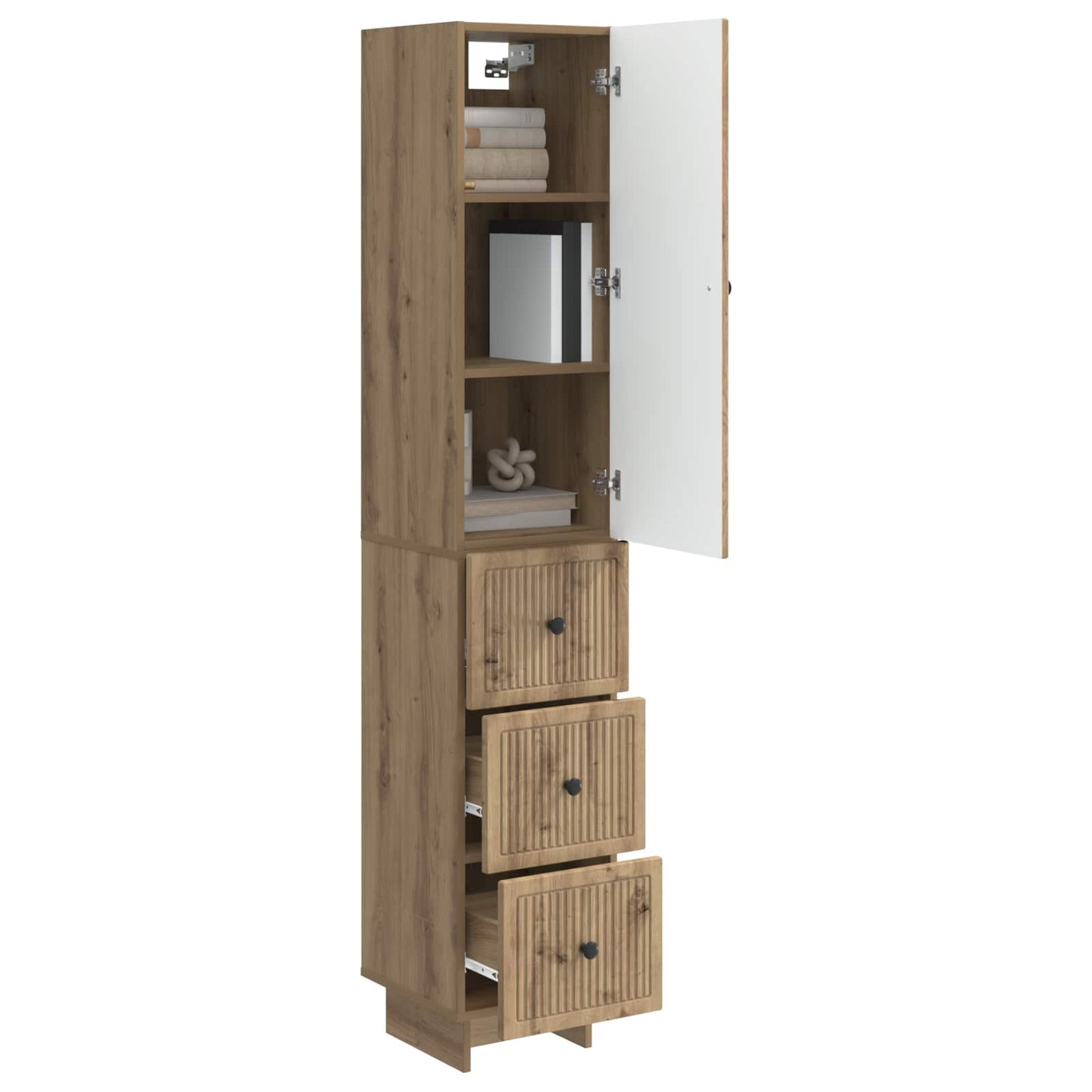 Skapsett 2 pcs 33 x 34,5 x 90 cm Konstruert tre