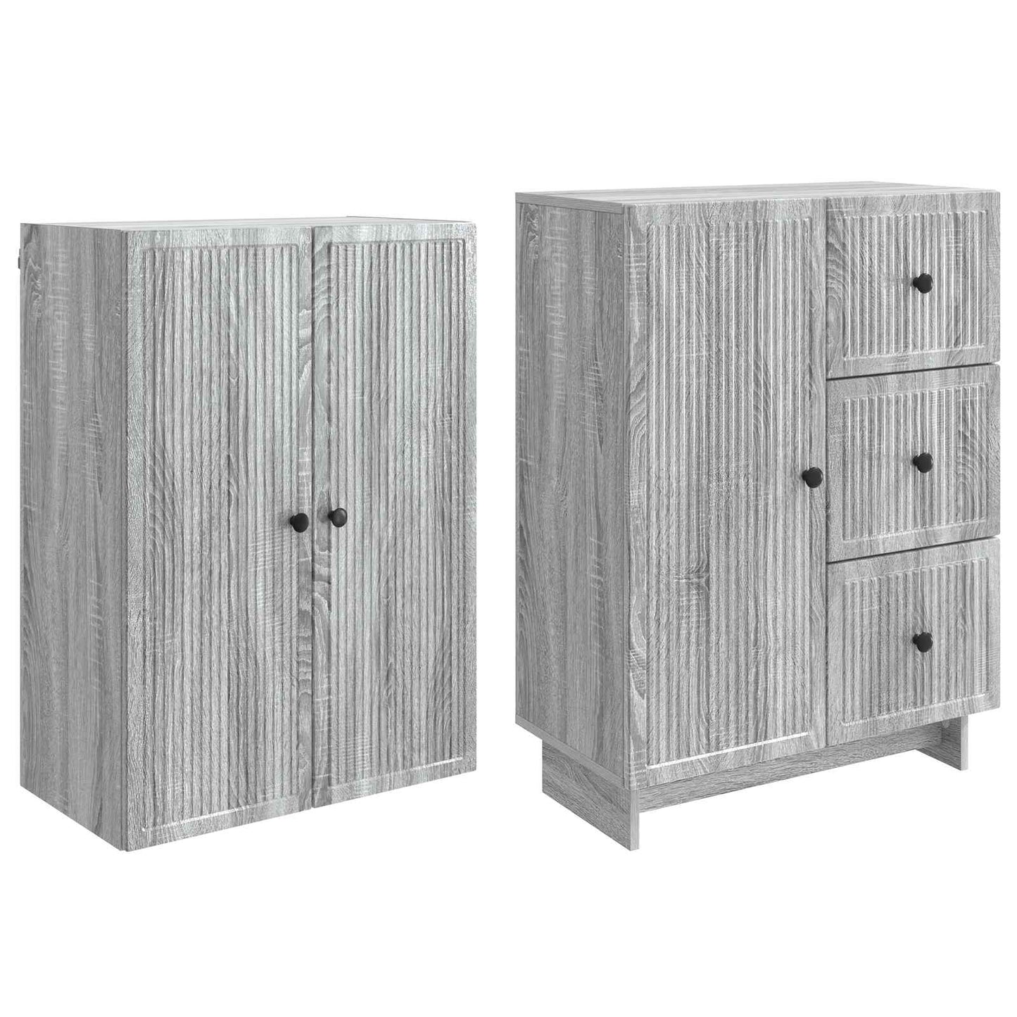 Skapsett 2 pcs 66 x 34,5 x 90 cm Konstruert tre