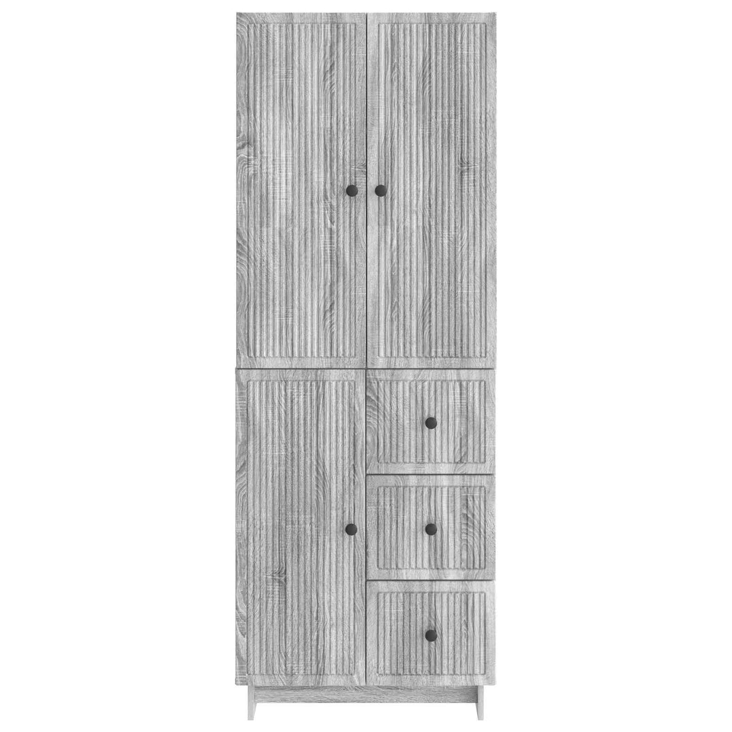 Skapsett 2 pcs 66 x 34,5 x 90 cm Konstruert tre