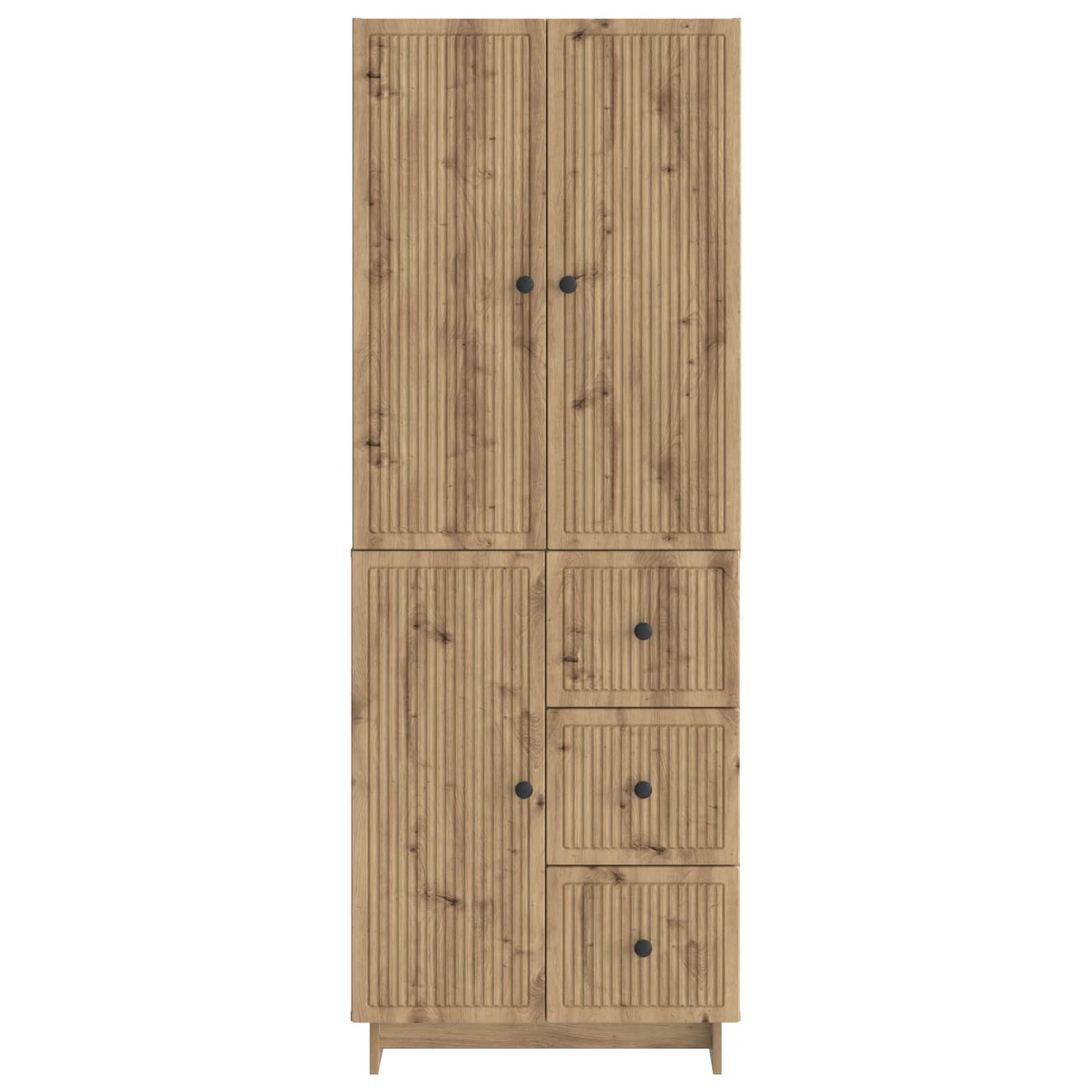 Skapsett 2 pcs 66 x 34,5 x 90 cm Konstruert tre