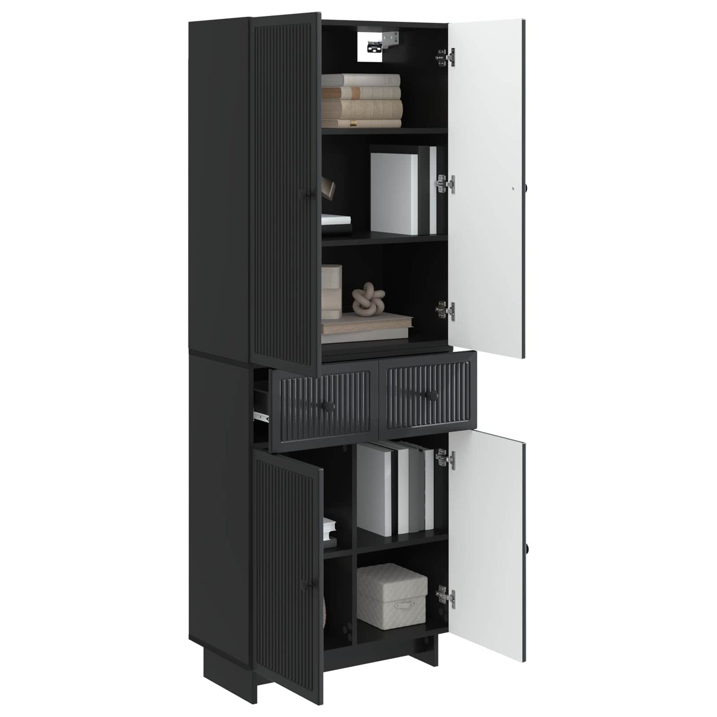 Skapsett 2 pcs 66 x 34,5 x 90 cm Konstruert tre
