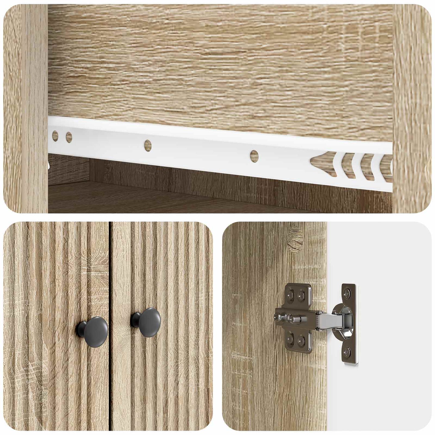 Skapsett 2 pcs 66 x 34,5 x 90 cm Konstruert tre