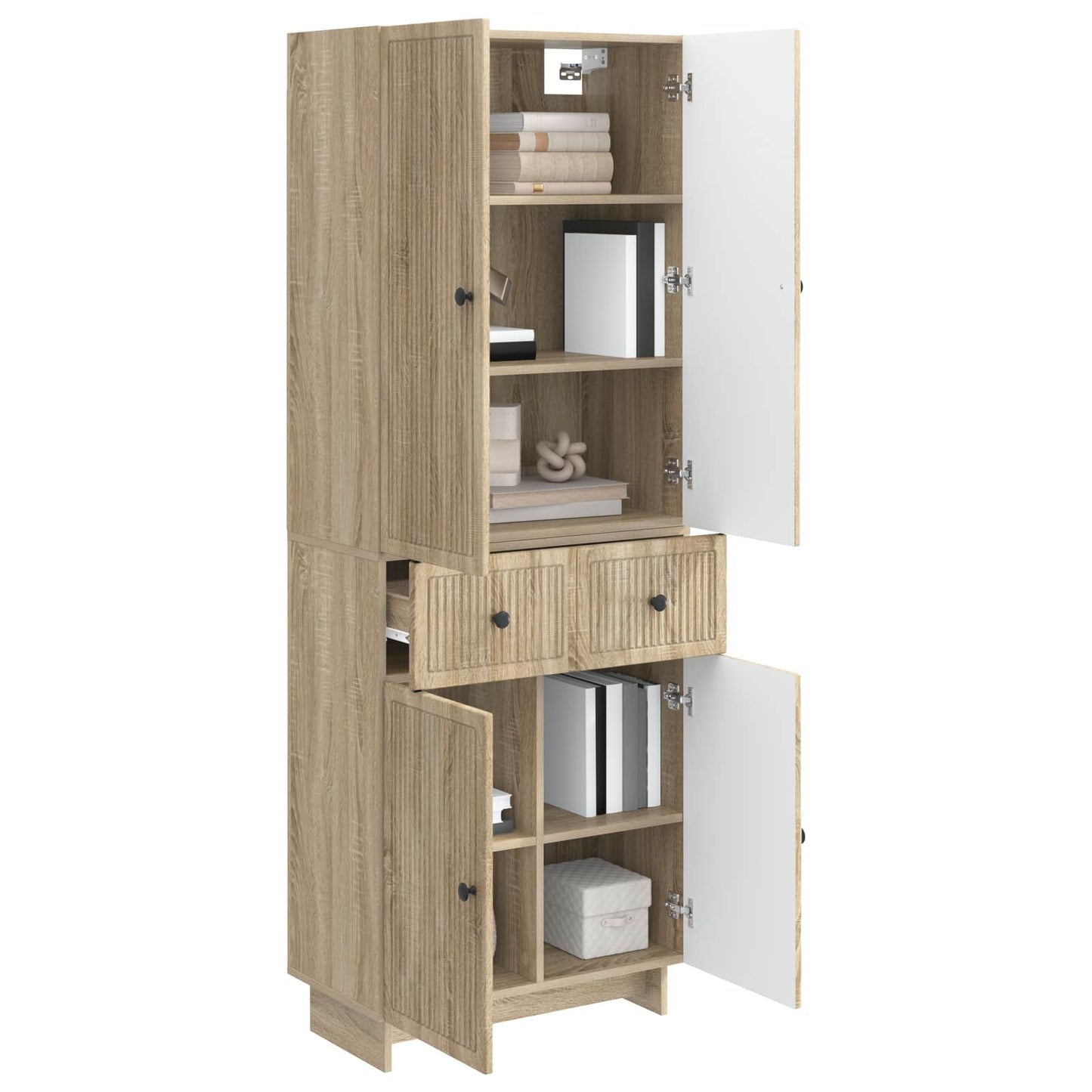 Skapsett 2 pcs 66 x 34,5 x 90 cm Konstruert tre