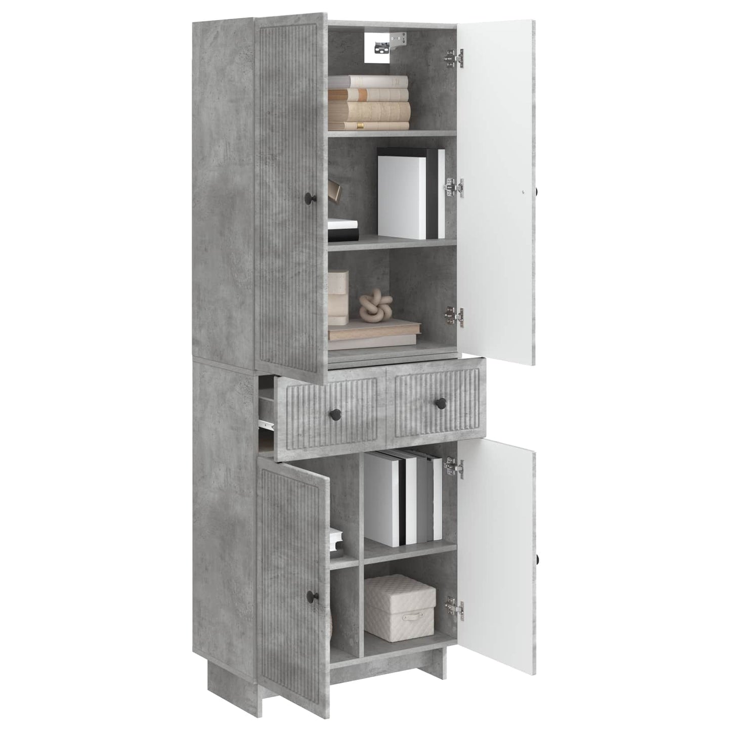 Skapsett 2 pcs 66 x 34,5 x 90 cm Konstruert tre