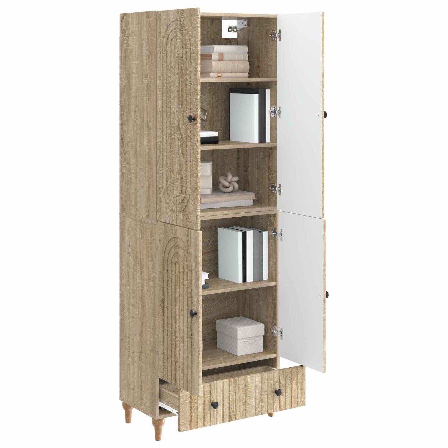 Skapsett 2 pcs 66 x 34,5 x 95 cm Konstruert tre