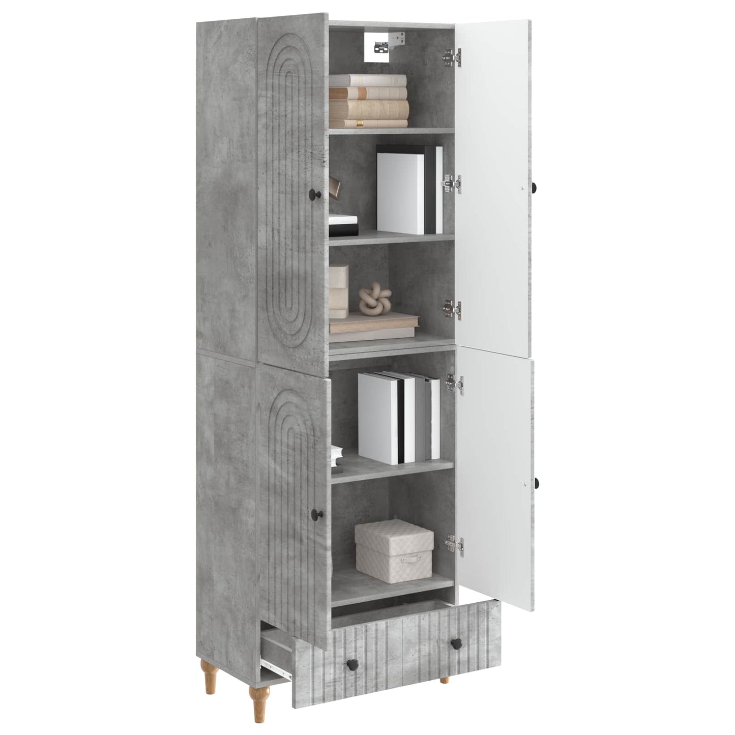 Skapsett 2 pcs Konstruert tre