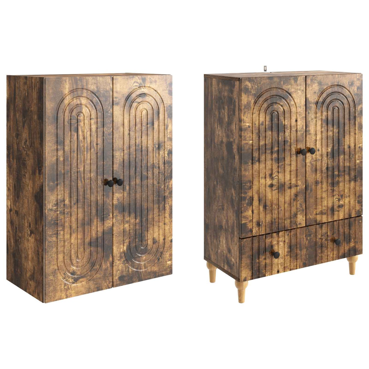 Skapsett 2 pcs 66 x 34,5 x 95 cm Konstruert tre