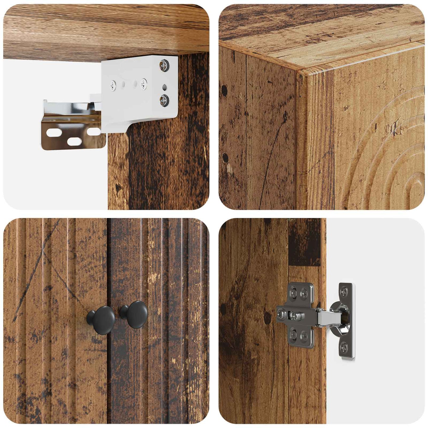 Skapsett 2 pcs 66 x 34,5 x 95 cm Konstruert tre